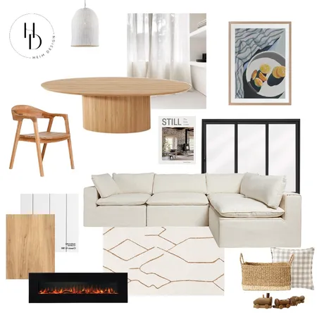 Living and Dining Interior Design Mood Board by Heim Design on Style Sourcebook