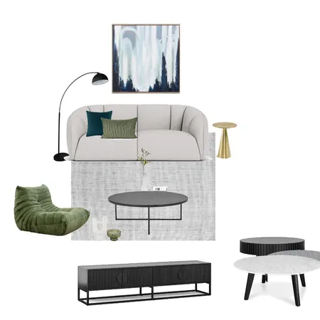 living room upstairs brighton plush couch green chairj diff coffee table Interior Design Mood Board by Efi Papasavva on Style Sourcebook