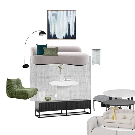 living room upstairs brighton plush couch green chairj diff coffee table Interior Design Mood Board by Efi Papasavva on Style Sourcebook