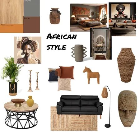 Sam's African Board Interior Design Mood Board by Sjarn on Style Sourcebook