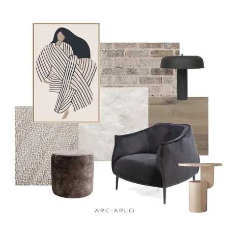 Contemporary Reading Nook Interior Design Mood Board by Arc and Arlo on Style Sourcebook