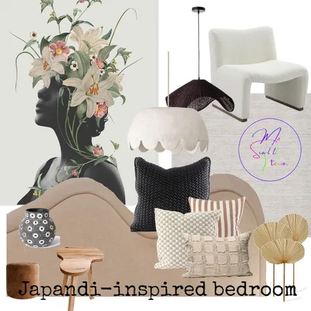 Japandi-inspired bedroom Interior Design Mood Board by Mz Scarlett Interiors on Style Sourcebook