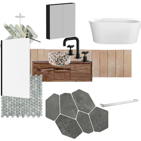 Main bathroom Interior Design Mood Board by Rebecca.szczurowski@gmail.com on Style Sourcebook