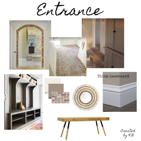 BRICK ENTRANCE Interior Design Mood Board by kgeorgopoulou7@gmail.com on Style Sourcebook