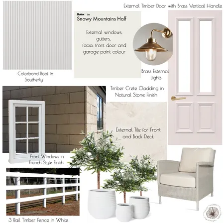 External Facade - Modern Country Home Interior Design Mood Board by Michelle Canny Interiors on Style Sourcebook