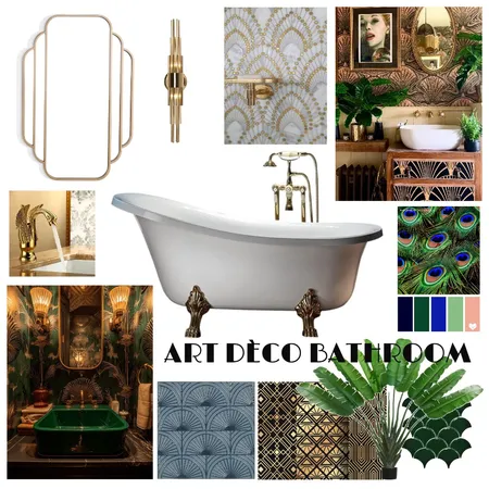 art deco bathroom Interior Design Mood Board by linxx on Style Sourcebook