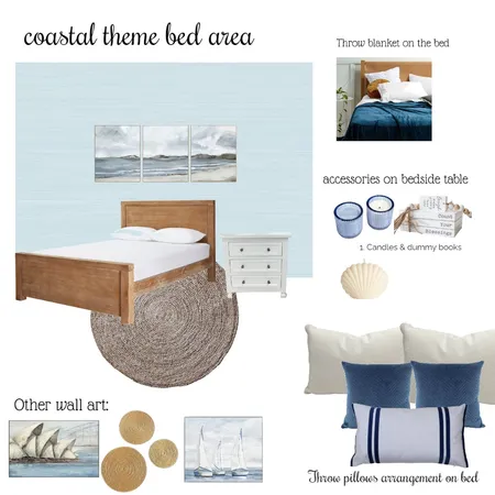 Coastal bed area Interior Design Mood Board by hopie on Style Sourcebook