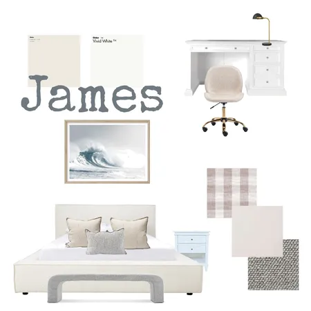 James Bedroom Interior Design Mood Board by McWilliam Interiors on Style Sourcebook