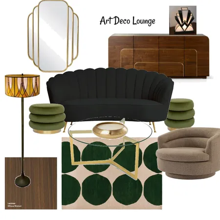 Art Deco Lounge Interior Design Mood Board by BriM on Style Sourcebook