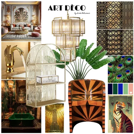 art deco bathroom Interior Design Mood Board by linxx on Style Sourcebook