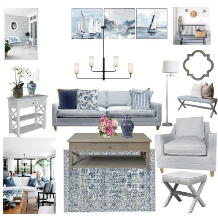 Hamptons Coastal Interior Design Mood Board by NookNest Pty Ltd on Style Sourcebook