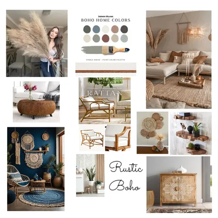 Rustic Boho Interior Design Mood Board by Shelley Svoboda on Style Sourcebook