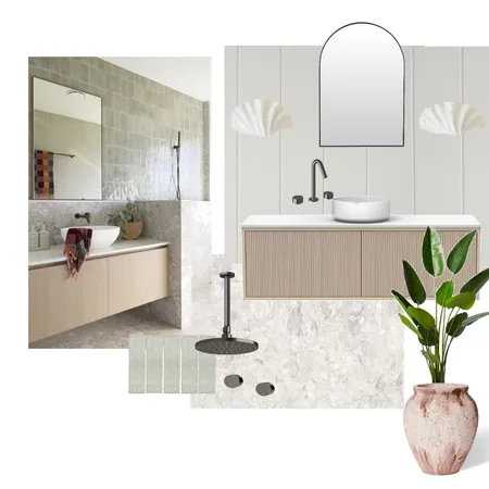 Modern Coastal Bathroom Interior Design Mood Board by DKB PROJECTS on Style Sourcebook