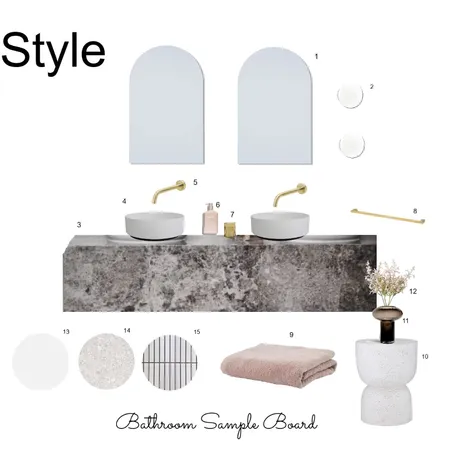 bathroom sample board part c  v2 Interior Design Mood Board by Efi Papasavva on Style Sourcebook