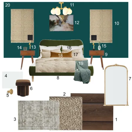 Bedroom Interior Design Mood Board by Eyman on Style Sourcebook