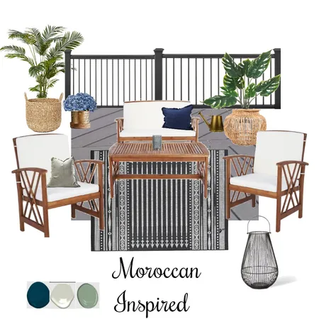 Watch Hill Outdoor Plan Moroccan Interior Design Mood Board by Allison Kayes Designs on Style Sourcebook