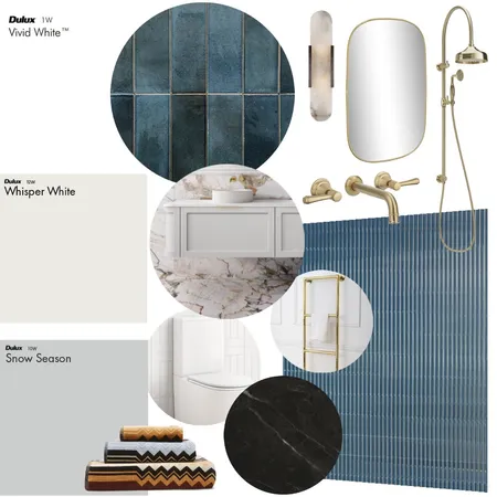 Drew and Leah Bathroom Interior Design Mood Board by Rebecca Andrews on Style Sourcebook