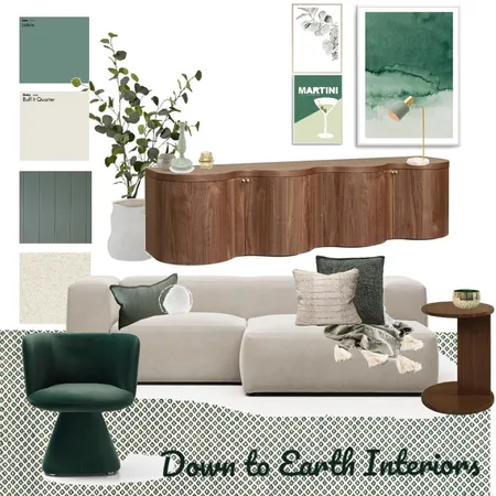 Green Interior Design Mood Board by Down to Earth Interiors on Style Sourcebook