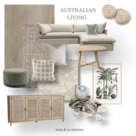 Australian Living Interior Design Mood Board by WREN DESIGNS on Style Sourcebook