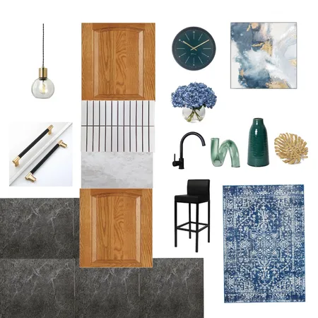 Honey oak Kitchen split complimentary Interior Design Mood Board by Luxuryy on Style Sourcebook