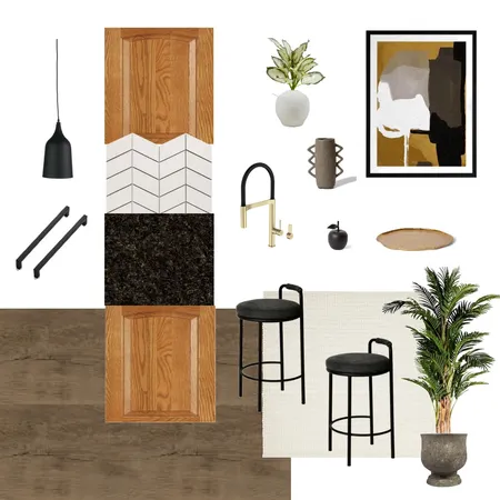 Honey Oak Kitchen Mona Interior Design Mood Board by Luxuryy on Style Sourcebook
