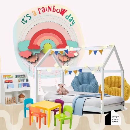 ITS  rainbow day kids bedroom Interior Design Mood Board by Gos from Design Home Space on Style Sourcebook