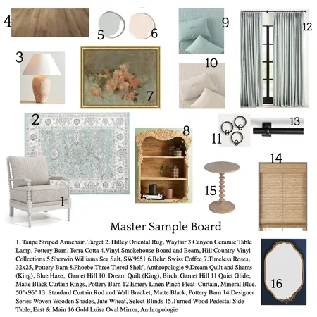 Smoak Master Sampleboard Interior Design Mood Board by gordonjuju01@yahoo.com on Style Sourcebook