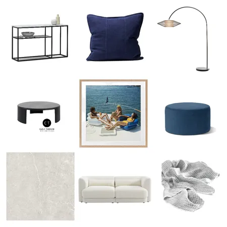 Cool blue Interior Design Mood Board by Carly Thorsen Interior Design on Style Sourcebook