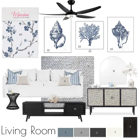 living room sample board Interior Design Mood Board by brianna sardinha on Style Sourcebook