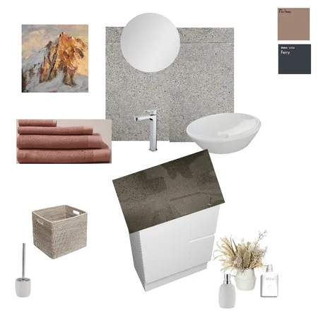 Bathroom downstairs Interior Design Mood Board by Rowena Interiors on Style Sourcebook