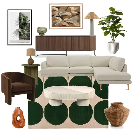 Moody Green Interior Design Mood Board by westofhere on Style Sourcebook