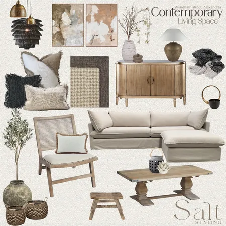 alexandria living room Interior Design Mood Board by Salt Styling on Style Sourcebook