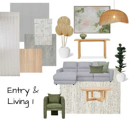 Brie Hyde - Living 1 + Entry Interior Design Mood Board by Simplestyling on Style Sourcebook