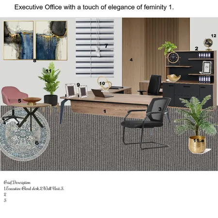 Tshaya Mashabela's - Executive Office 1 Interior Design Mood Board by Asma Murekatete on Style Sourcebook