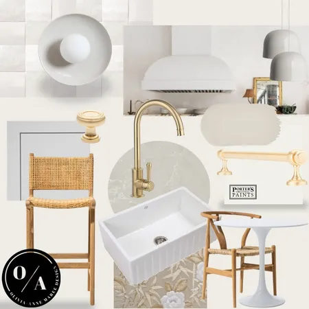 Spanish Revival x Mid Century Modern Kitchen Interior Design Mood Board by O/A Designs on Style Sourcebook