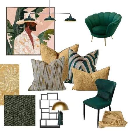 Emerald Green Interior Design Mood Board by maceyandmoore@gmail.com on Style Sourcebook