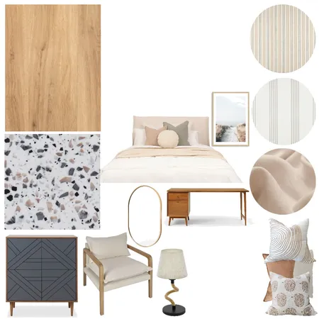 BEDROOM 02 Interior Design Mood Board by ANSU on Style Sourcebook