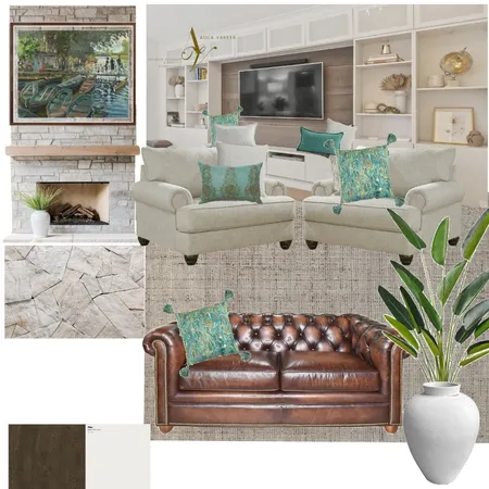 DRAFT Coastal Chic Living Room Interior Design Mood Board by Adua on Style Sourcebook