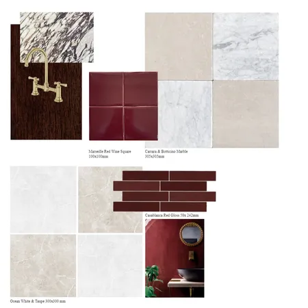 Burgundy Bathroom Interior Design Mood Board by Kirsten_Carnahan on Style Sourcebook