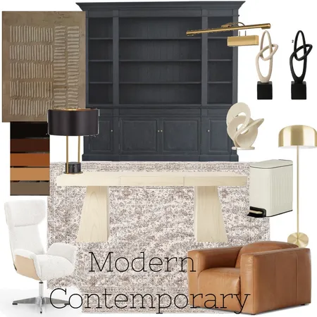 Modern Contemporary Home Study Interior Design Mood Board by MichaelaM on Style Sourcebook