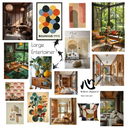 MCM/ Japanese Large Entertainer Interior Design Mood Board by Gemma on Style Sourcebook