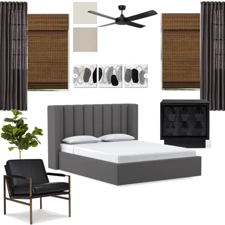 Downstairs Bedroom Interior Design Mood Board by Amanda Lutz on Style Sourcebook