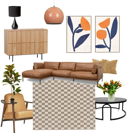 Modern Mid-century living Interior Design Mood Board by Essencia Interiors on Style Sourcebook