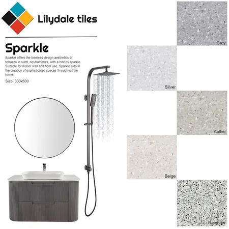 Sparkle mood bored Interior Design Mood Board by Lilydale Tiles on Style Sourcebook