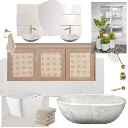 organic modern bathroom Interior Design Mood Board by brianna sardinha on Style Sourcebook