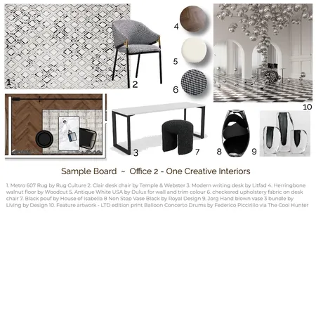 MOD 12 sample board Office 2 Interior Design Mood Board by ONE CREATIVE on Style Sourcebook