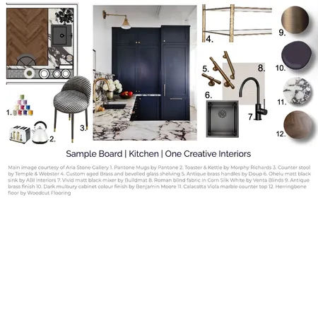 Sample Board - Kitchen Interior Design Mood Board by ONE CREATIVE on Style Sourcebook