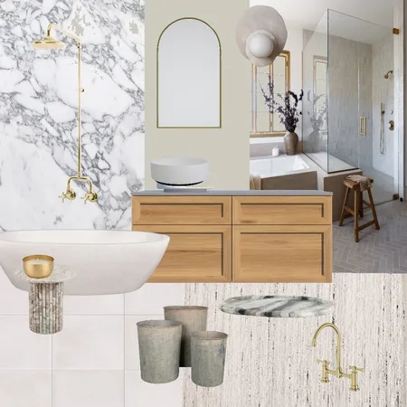 Modern/ traditional Bathroom Interior Design Mood Board by Lillians Design & Styling on Style Sourcebook