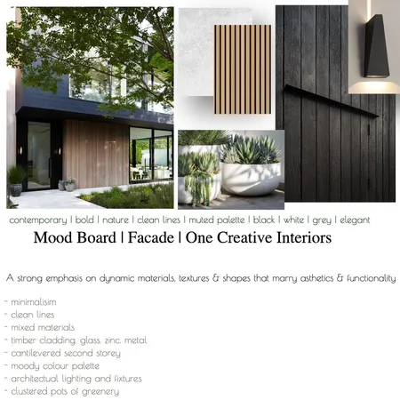 Mood Board - Facade Contemporary NE Interior Design Mood Board by ONE CREATIVE on Style Sourcebook