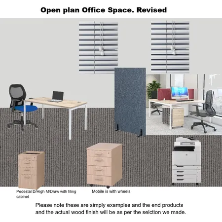 Tshaya Mashabela's - Open Plan Office Space. Revised Interior Design Mood Board by Asma Murekatete on Style Sourcebook